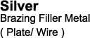 Silver  [Brazing Filler Metals](Plate/Wire)
